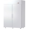 Шкаф холодильный, GN2/1, 1400л, 2 двери глухие, 10 полок, ножки, 0/+6С, дин.охл., белый, R290, ручки короткие